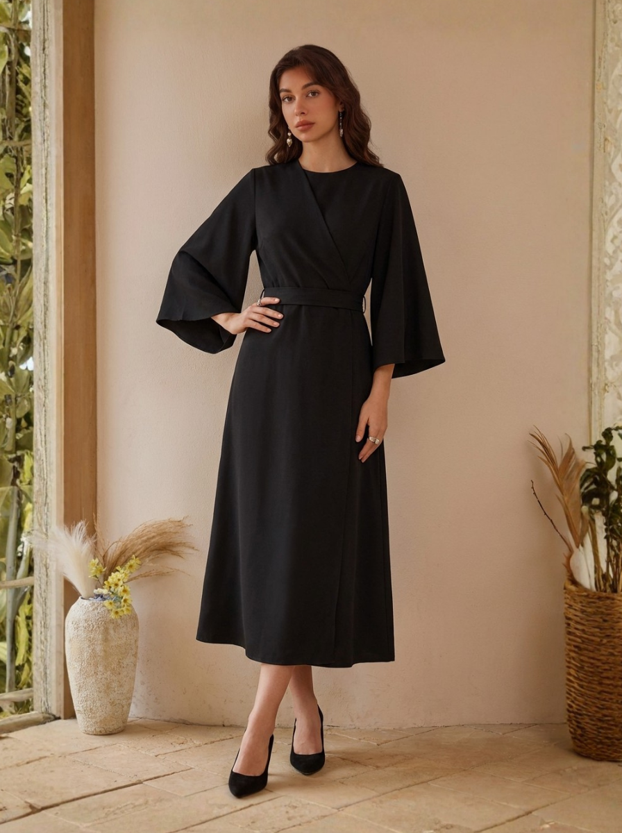 Midi Šaty S Kulatým Výstřihem Do Práce Pro Profesionálky