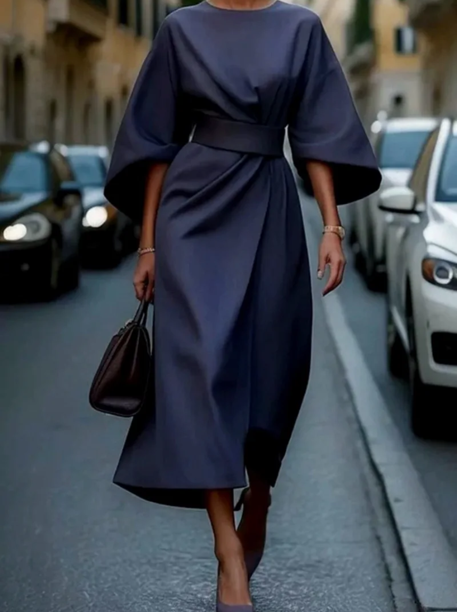 Midi Šaty S Kulatým Výstřihem Do Práce Pro Profesionálky