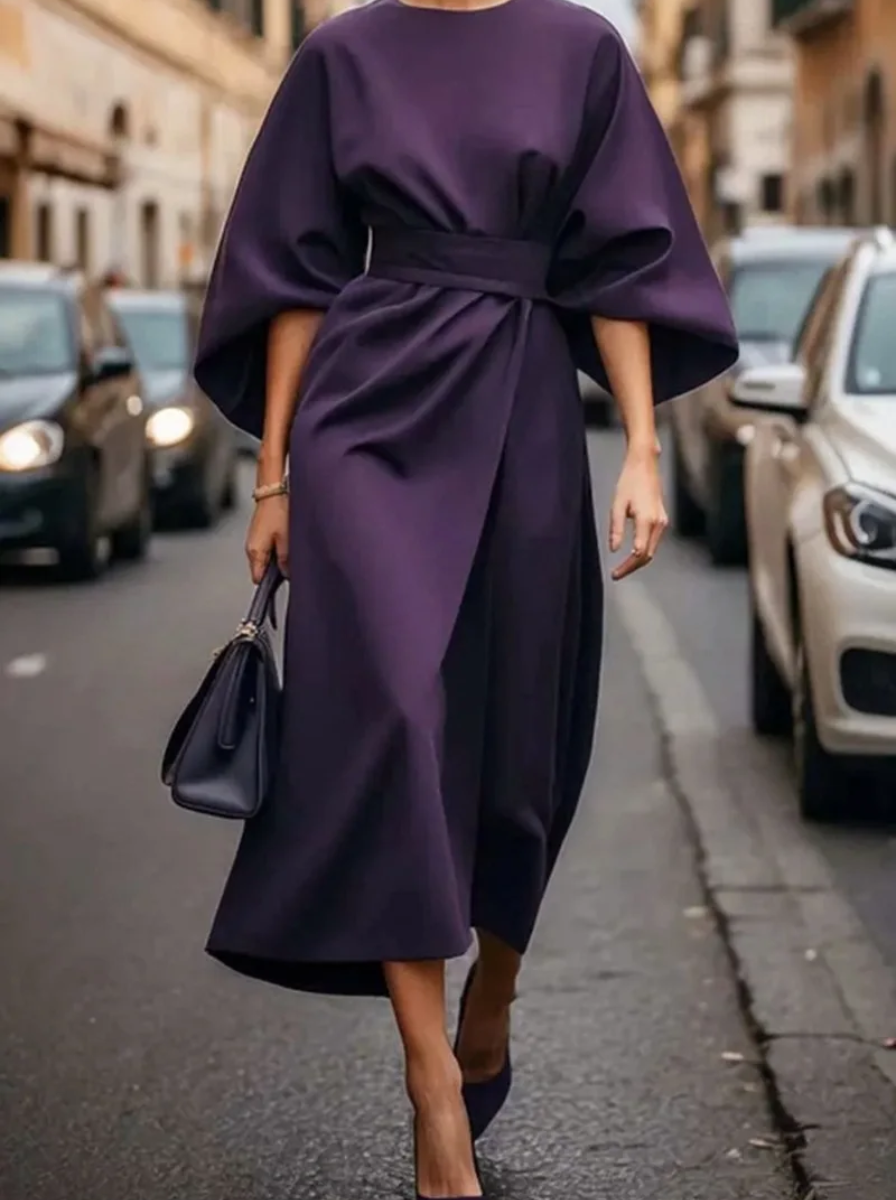 Midi Šaty S Kulatým Výstřihem Do Práce Pro Profesionálky