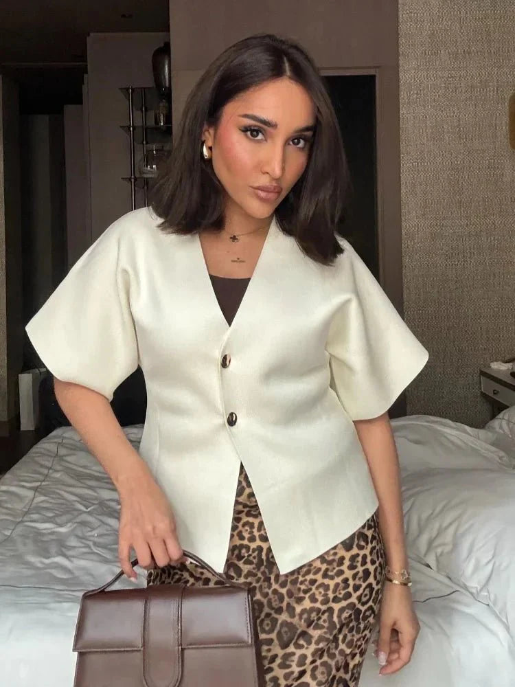 Nova Zweiknopf Blůza Dvojknoflíková Vhodná Pro Každodenní Nošení