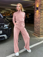 Nova Samet-Loungewear-Set Pro Dámské Nošení Doma Elegantní