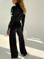 Nova Samet-Loungewear-Set Pro Dámské Nošení Doma Elegantní