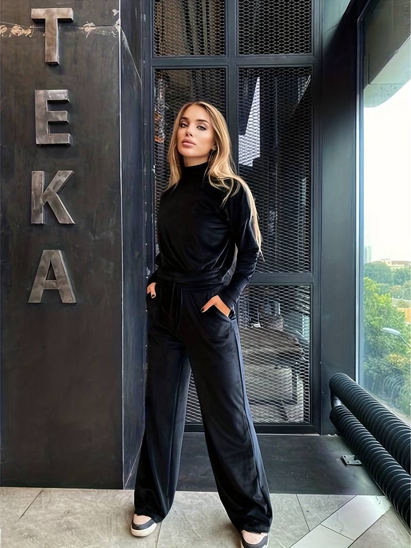 Nova Samet-Loungewear-Set Pro Dámské Nošení Doma Elegantní