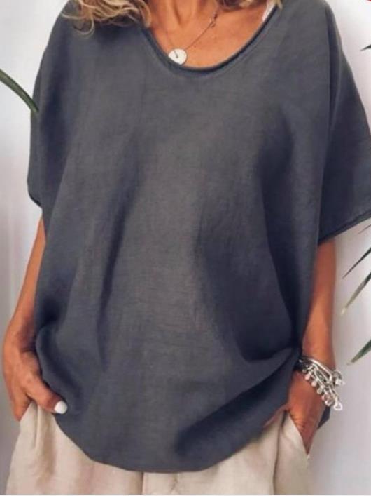 Nova Dámská Blůza S Výstřihem Do V A Krátkými Rukávy