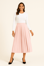 Astra Plissee Midirock Pro Elegantní Každodenní Styl