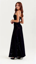 Astra Květinové Transparentní Romantický Maxikabát