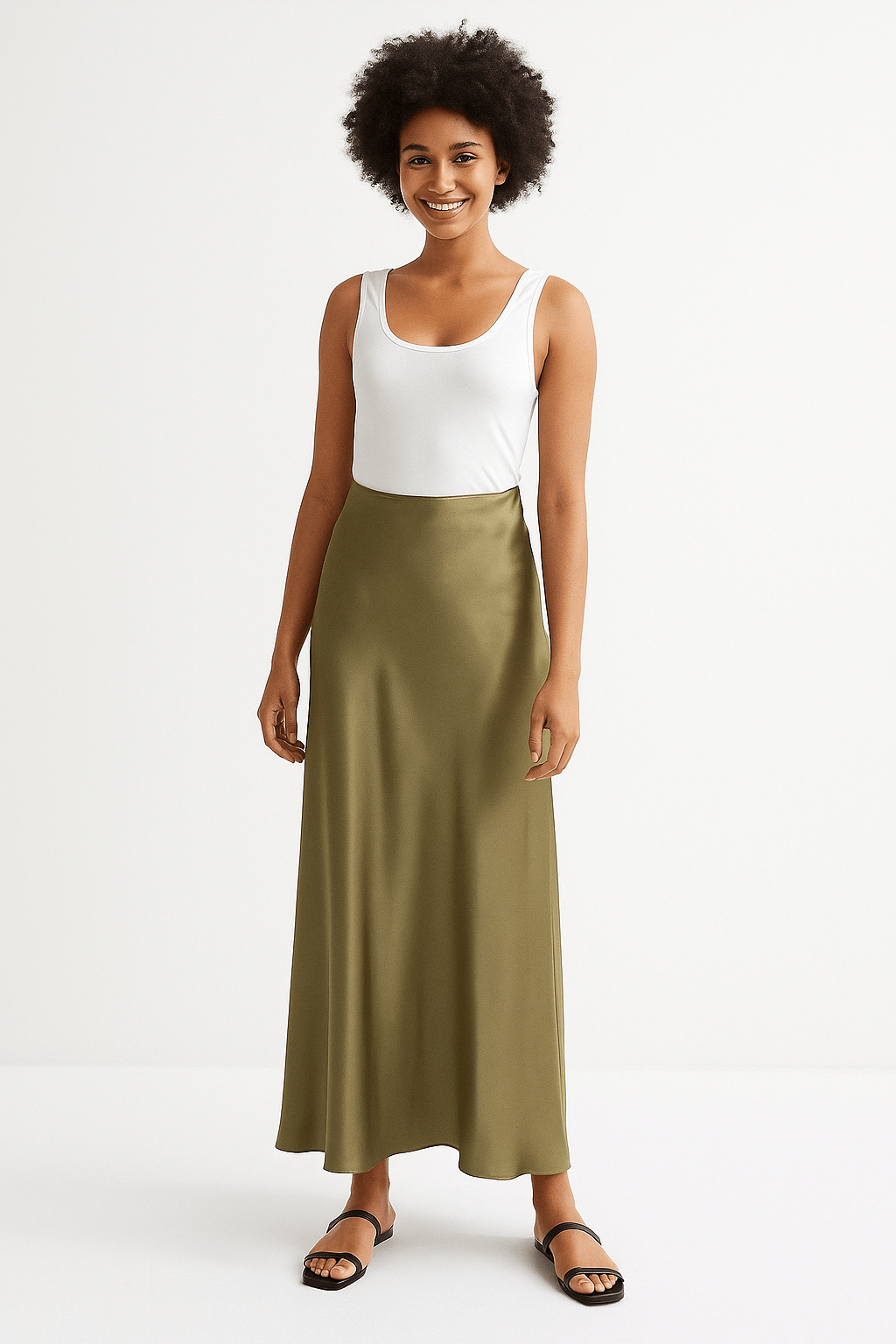 Aurora Midi Sukně Glanzoptik S Lesklým Vzhledem Pro Každý Styl