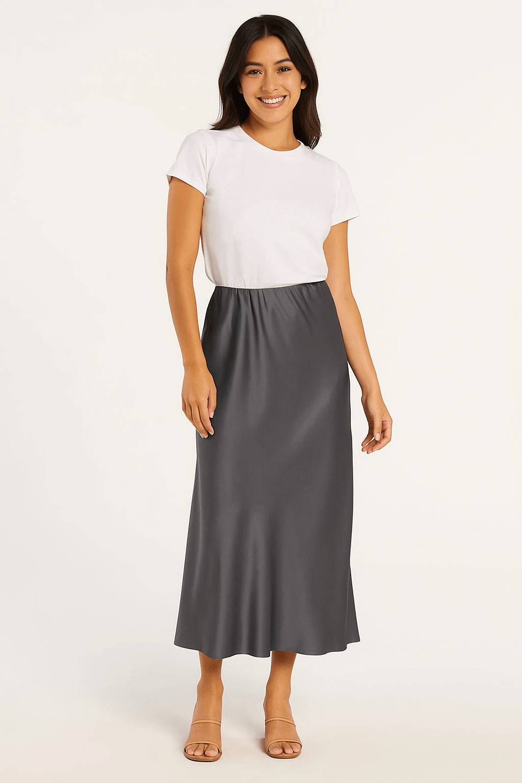 Aurora Midi Sukně Glanzoptik S Lesklým Vzhledem Pro Každý Styl