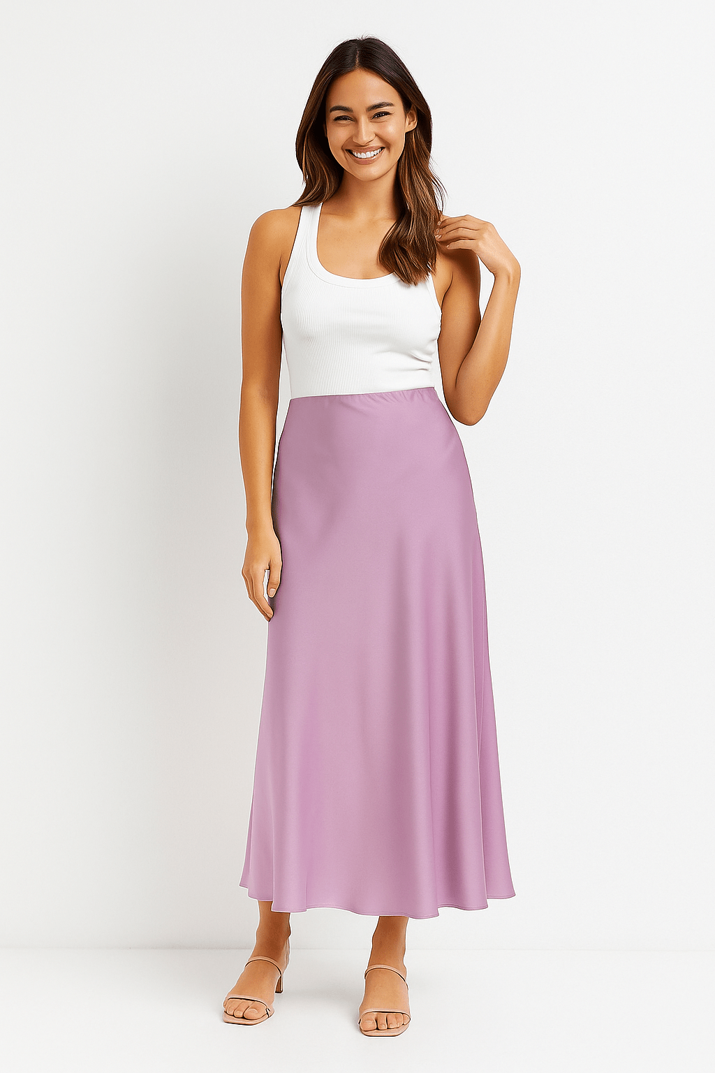 Aurora Midi Sukně Glanzoptik S Lesklým Vzhledem Pro Každý Styl