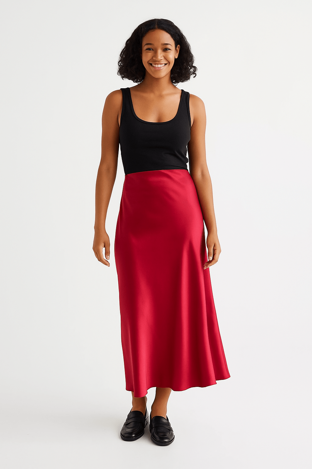 Aurora Midi Sukně Glanzoptik S Lesklým Vzhledem Pro Každý Styl