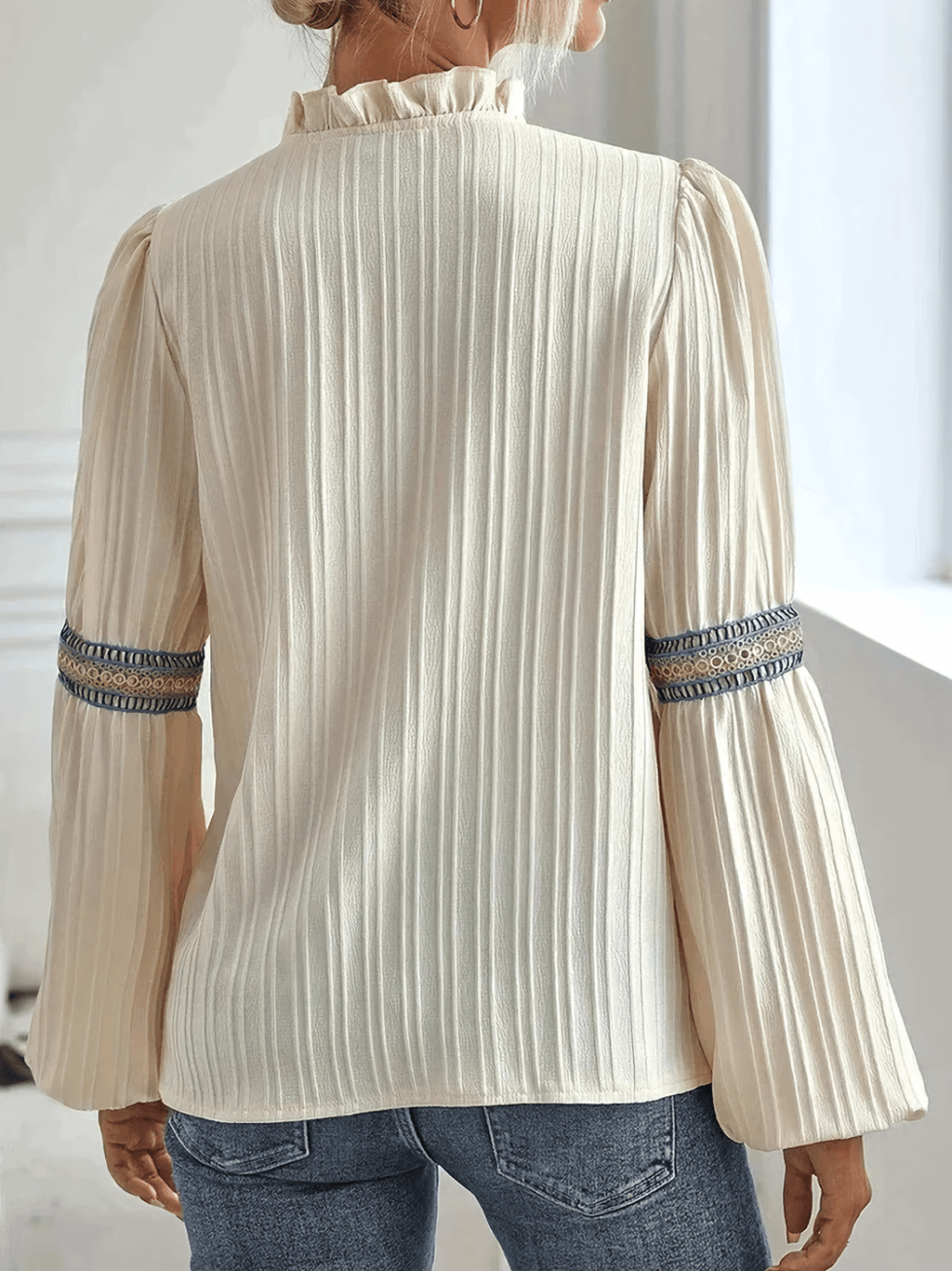 Aurora Studio Faltenbluse Elegantní Blůza Pro Každodenní Nošení
