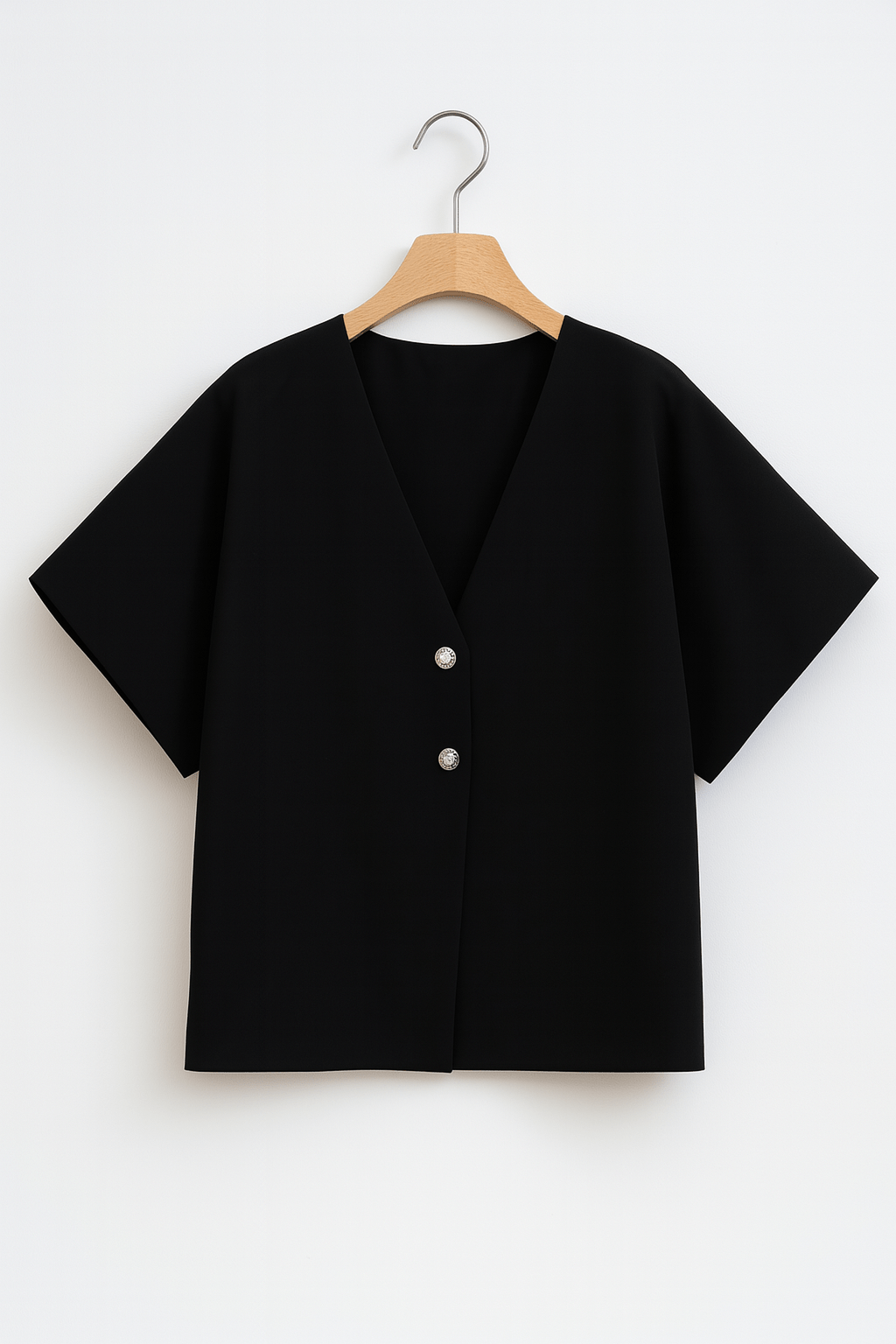 Aria Blůza S V‑Výstřihem A Knoflíky Pro Elegantní Letní Styl