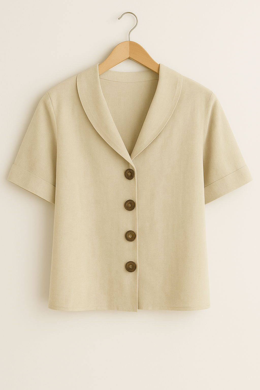 Stylová Blůza Alina s Límečkem a Knoflíkovou Légou Pro Dny	plnějšího Komfortu