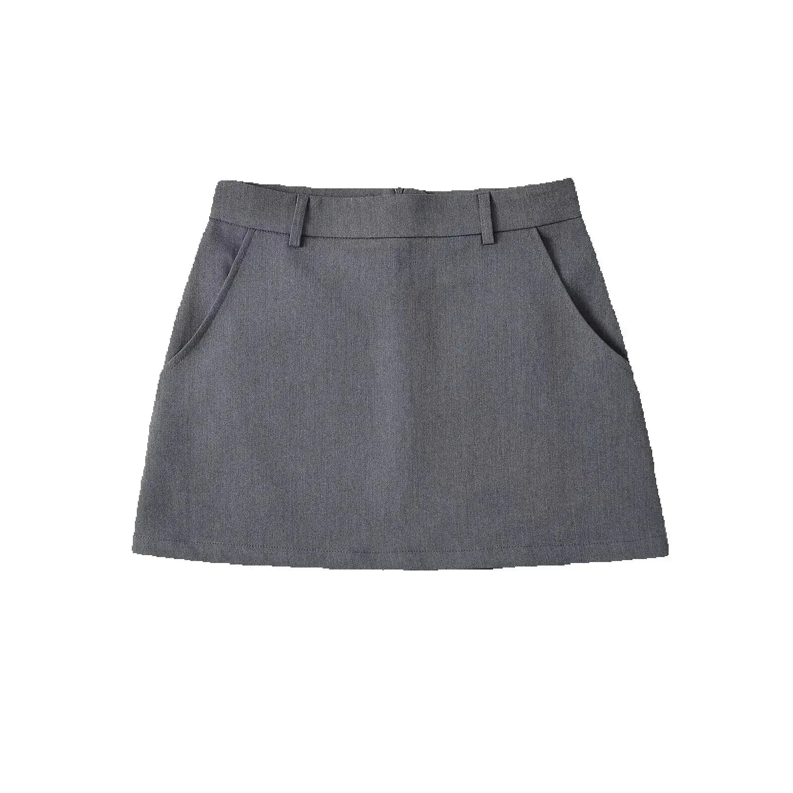 Nova Mini Sukně A-Linie S Kapsami Pro Každodenní Styl