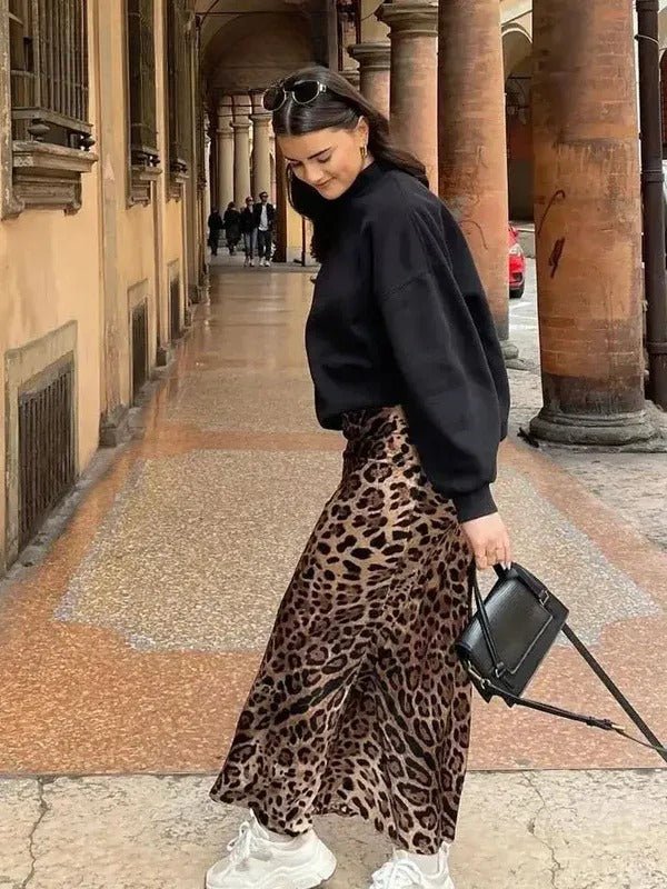Nova Maxisukně S Leopardím Vzorem Pro Moderní Ženy