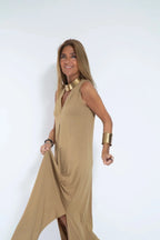 Dlouhé Maxi Šaty Astra Liora S Výstřihem Do V Pro Každý Den