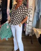 Luna Tisknutá Blůza Lehká Vzdušná S Hravým Potiskem Pro Každou Příležitost