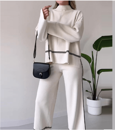 Asteria Volný Pulovr a Kalhoty Set Pro Pohodlné Dny