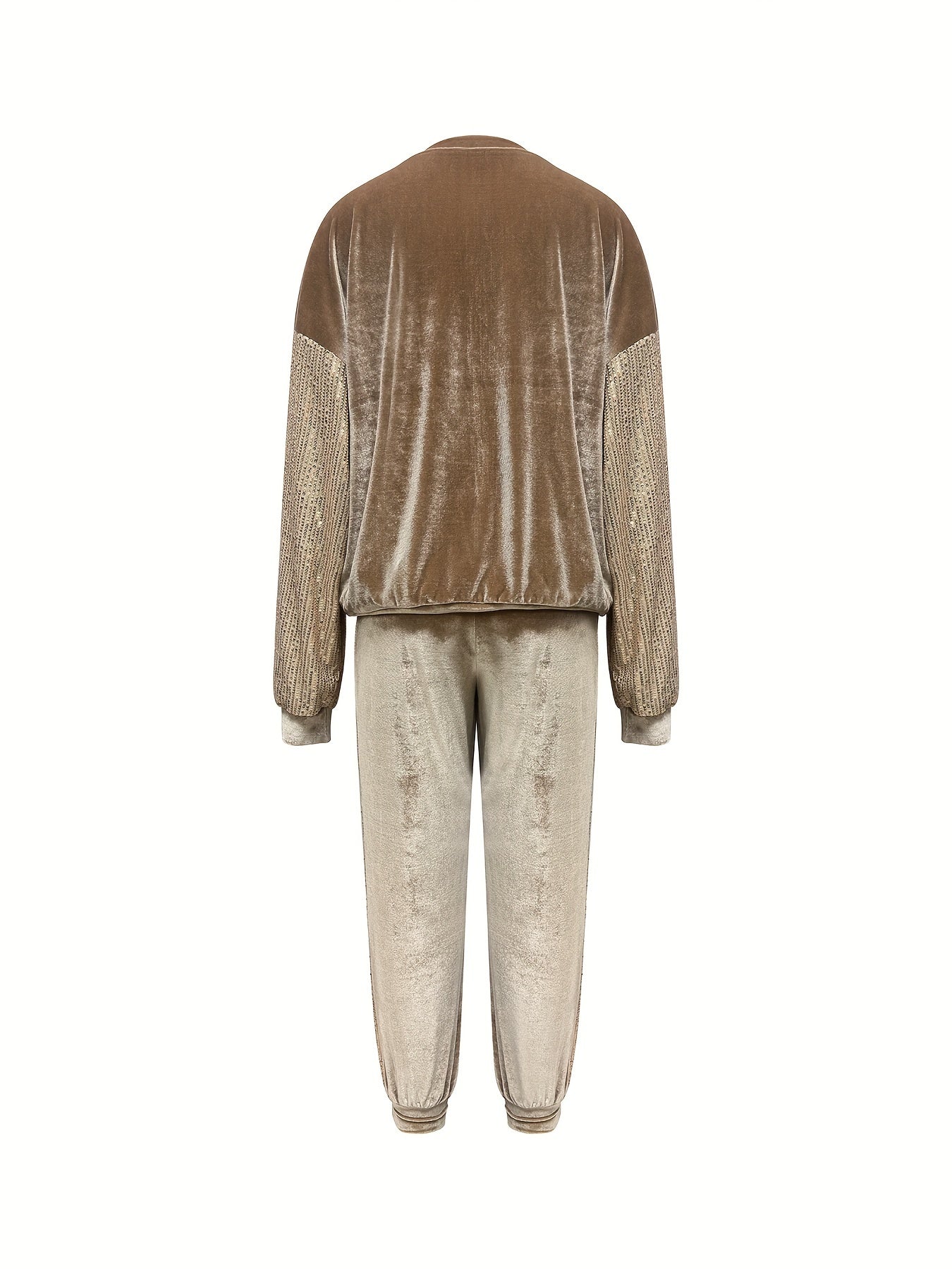 Lumi Pulovr A Jogger Sada S Flitry Ležérní Pohodlí Glamour