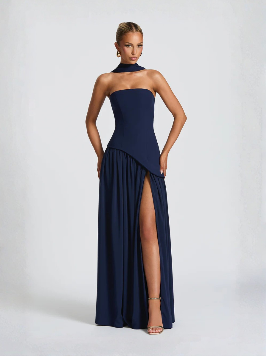 Námořnické Maxi Šaty Formální Elegantní Večerní Oblečení